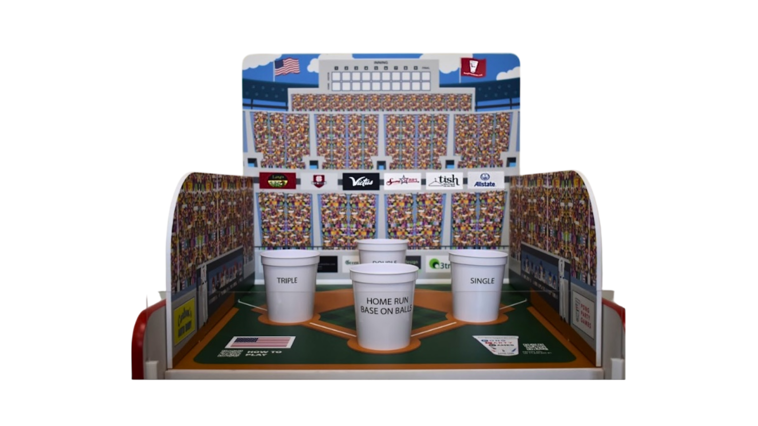 Pong Party Game - Baseball